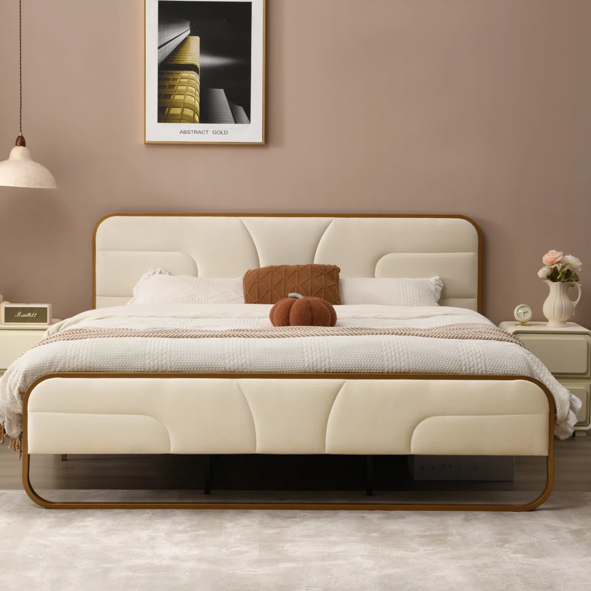 amara velvet tufted platform bed queen beige