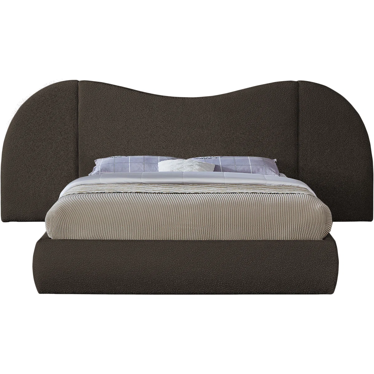 Aurelia Bouclé Upholstered Panel Bed