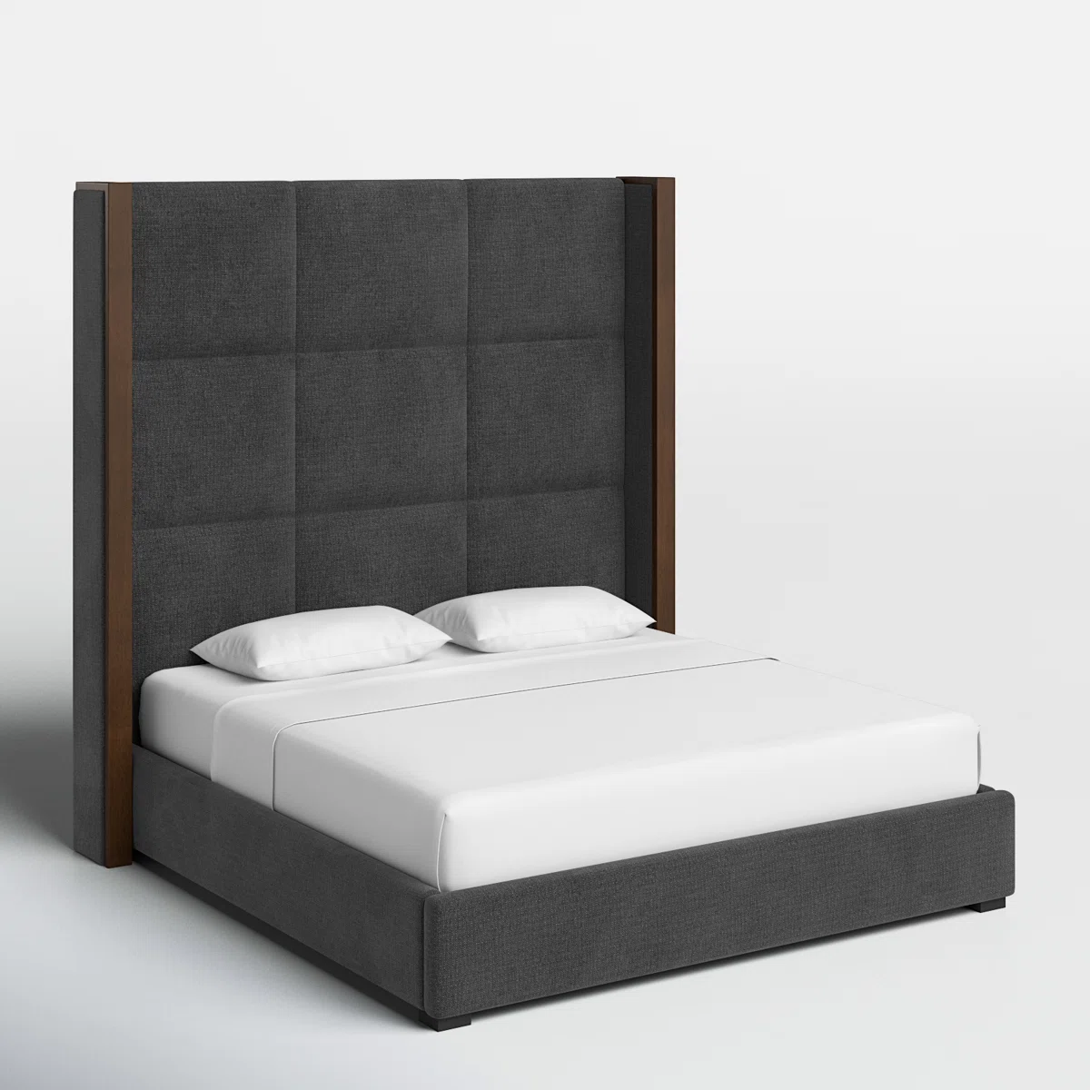 Aurelia Wingback Upholstered Bed – King - Image 2