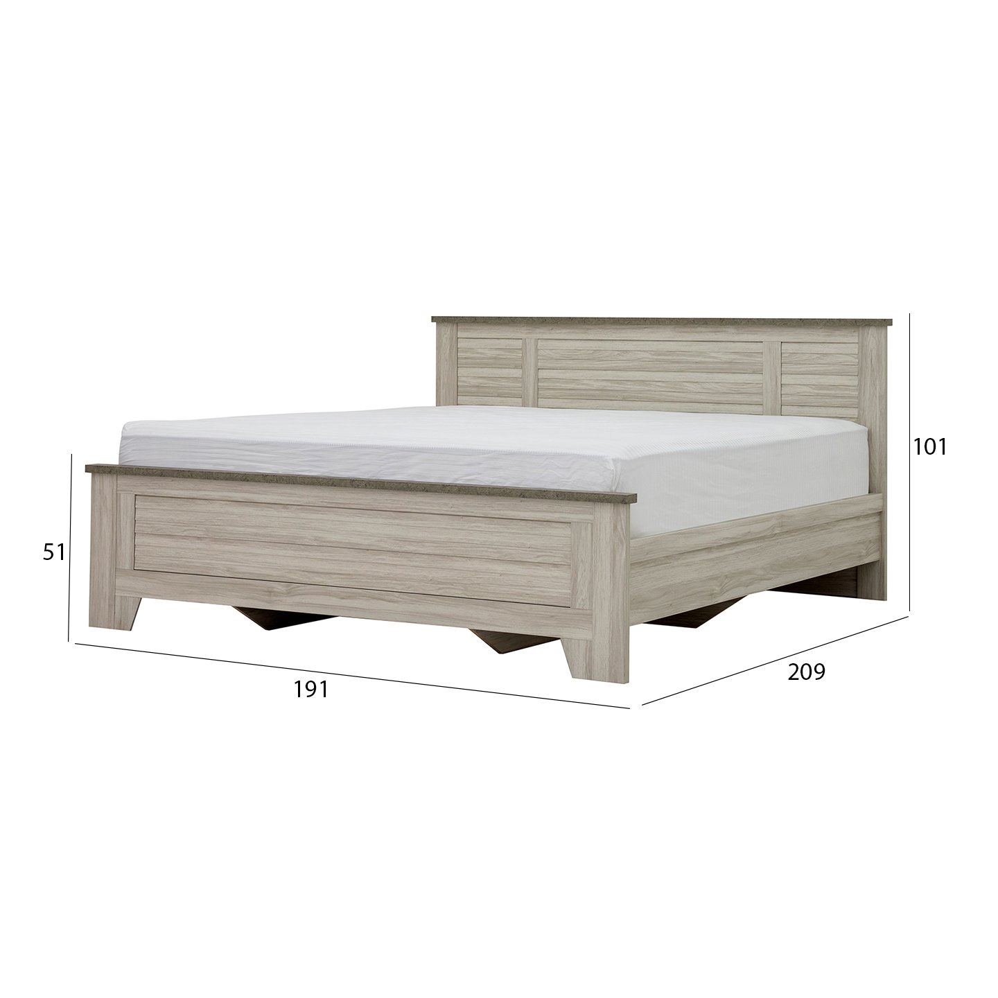 elegance premium chipboard bed with 200x180cm mattress size