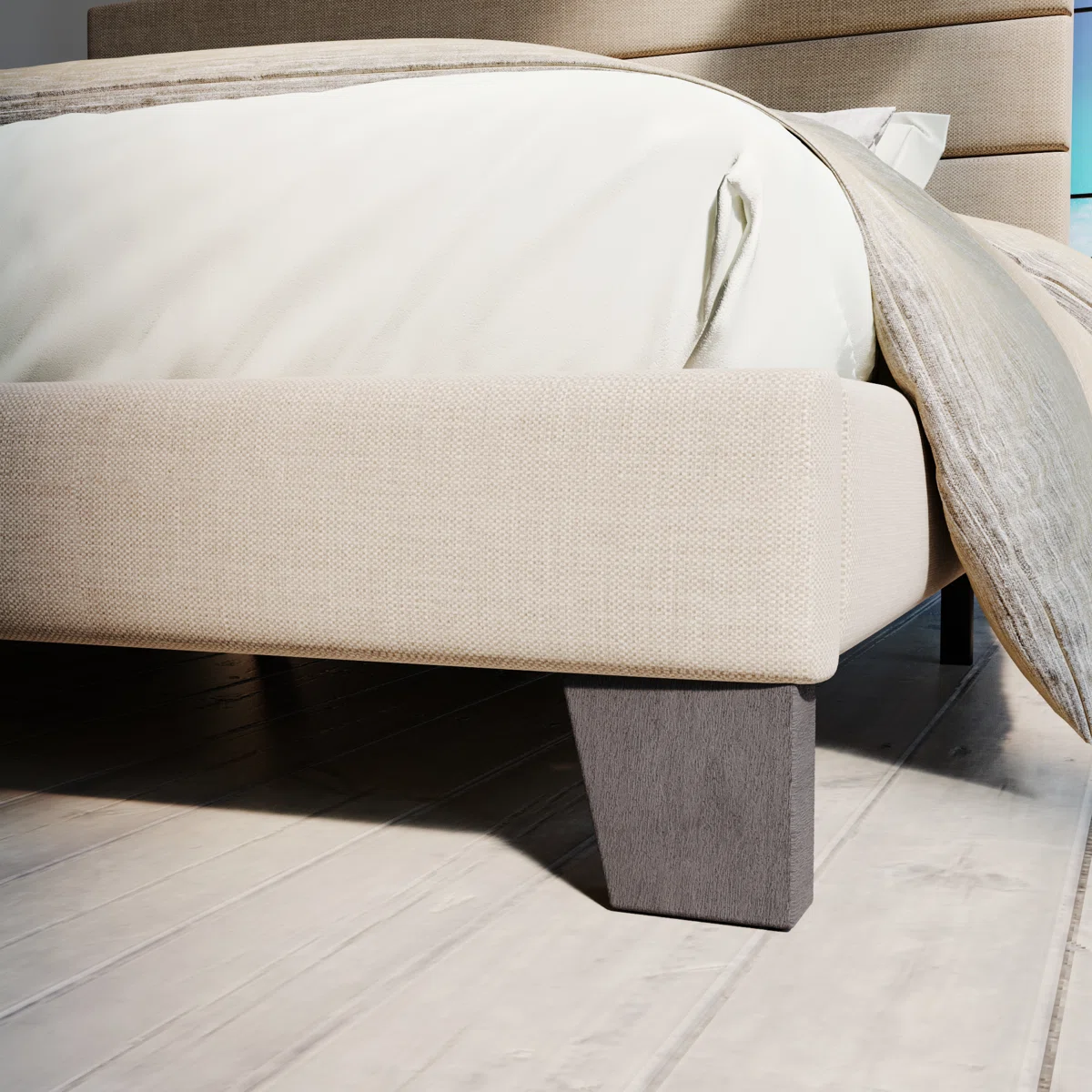 Upholstered in soft linen or velvet with dense foam padding, it delivers both comfort and longevity.