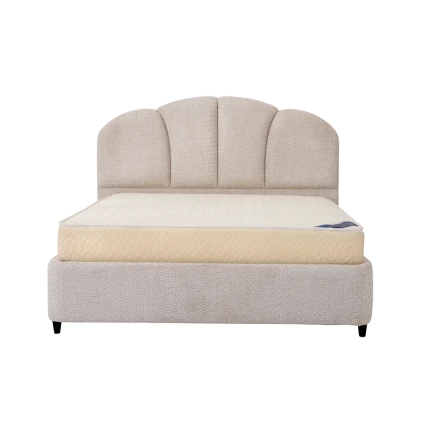 jesse upholstered bed with fully upholstered headboard and modern design
