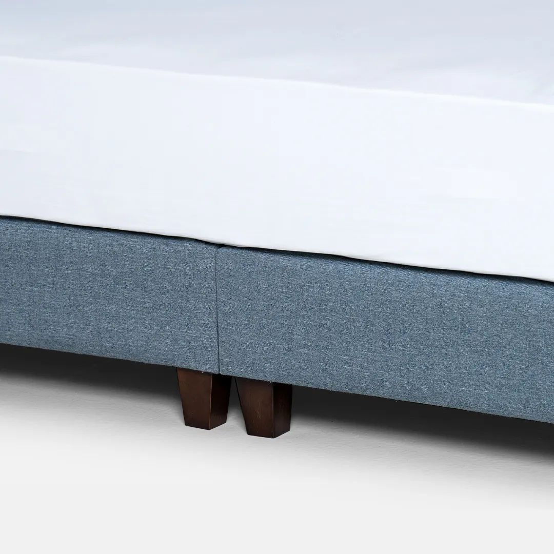 mitton classic tufted upholstered single bed linen with solid wood frame