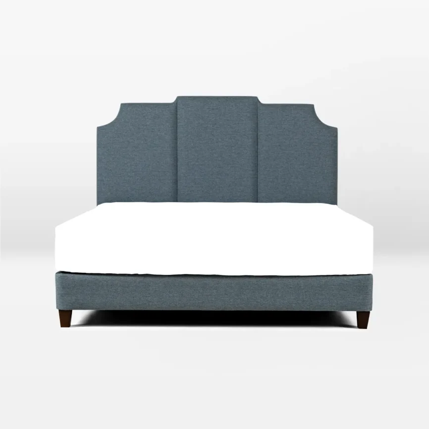 mitton classic tufted upholstered single bed linen with solid wood frame