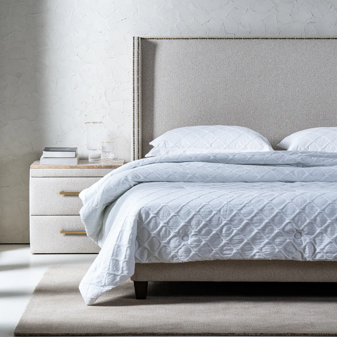 norma winged upholstered single bed vista with solid wood frame