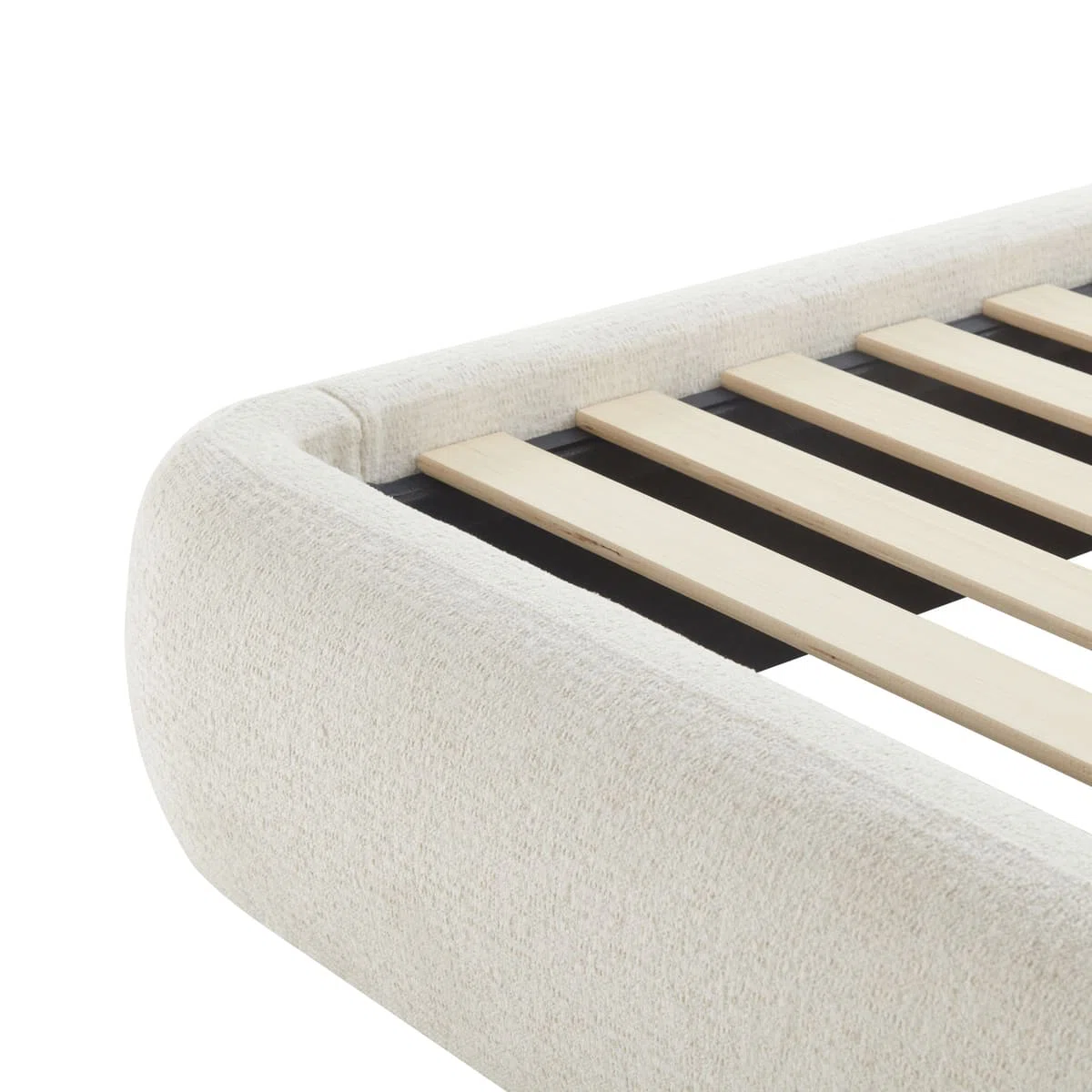 serena wingback upholstered king platform bed with rounded corners