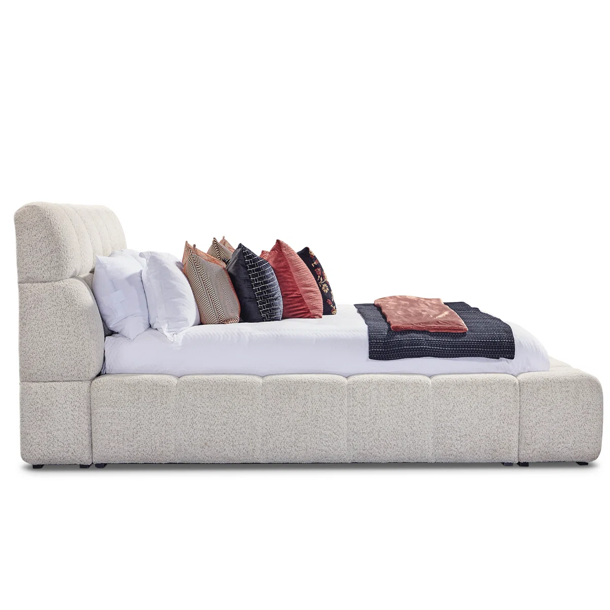 solara tufted upholstered king platform bed