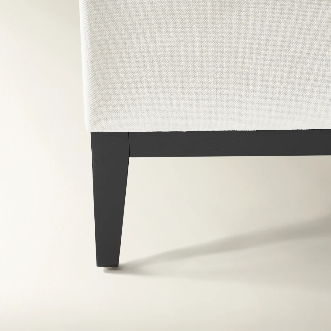 tenley modern upholstered bed in oyster linen