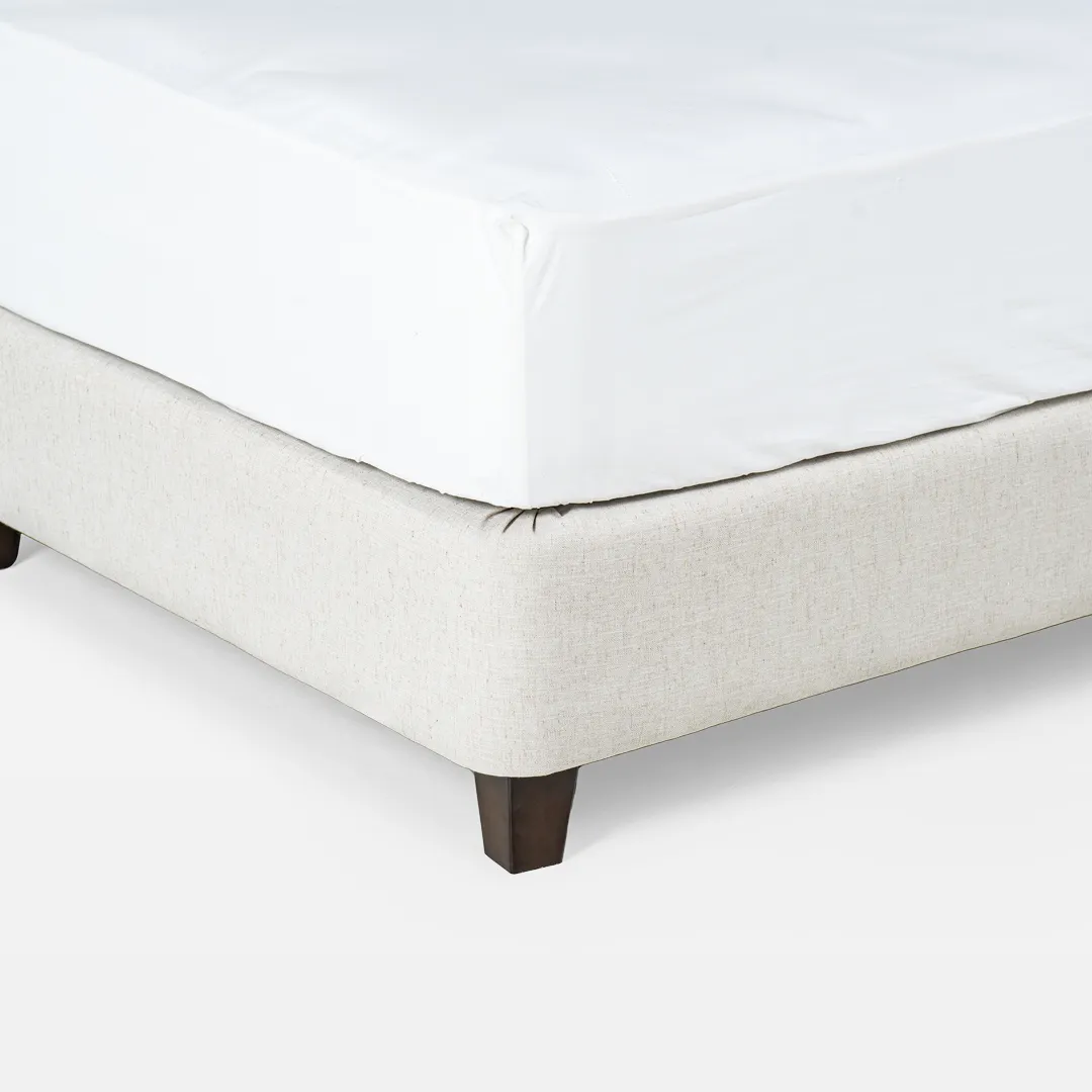 ripley button tufted upholstered single bed cream with solid wood frame