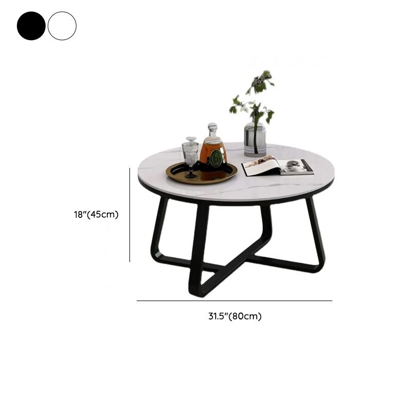 aris round glass coffee table with cross‑leg base