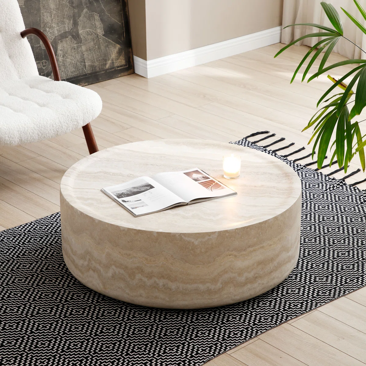 Aurelia Round Modern Coffee Table