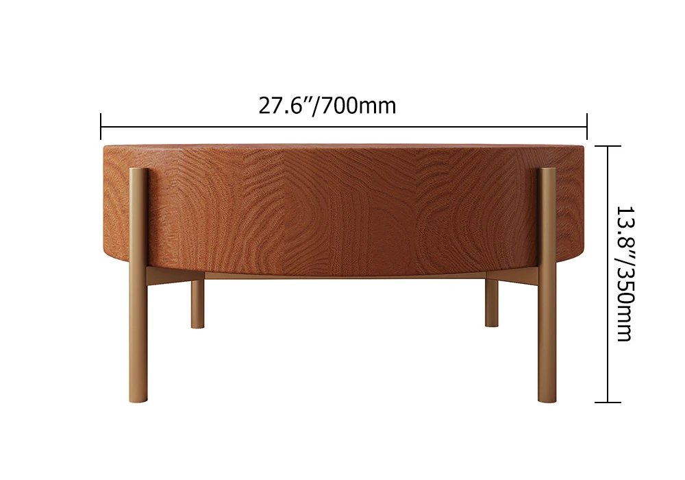 Haven Rustic Round Coffee Table - Image 7