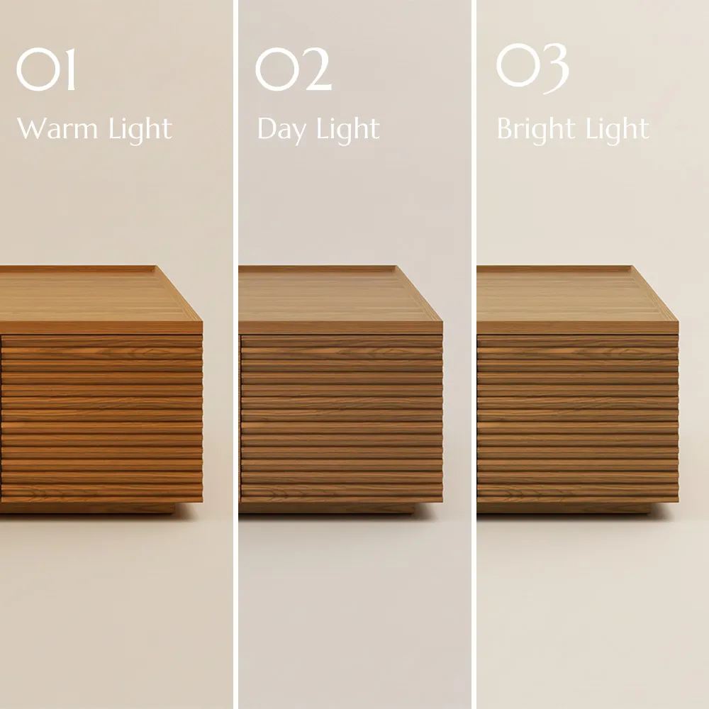 The Luna Fluted Square Coffee Table is a modern centerpiece designed for both style and functionality.