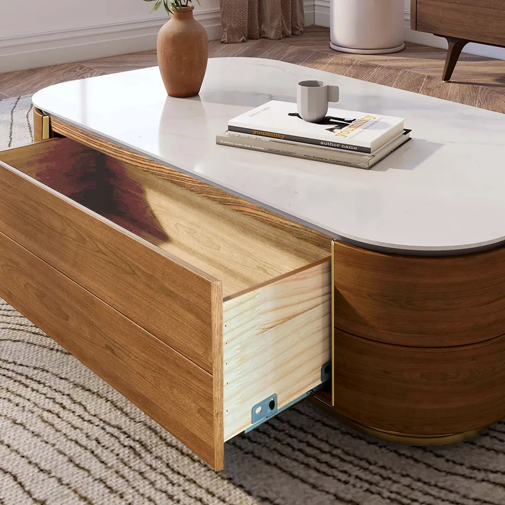 Mid‑Century Modern Walnut Coffee Table - Image 7