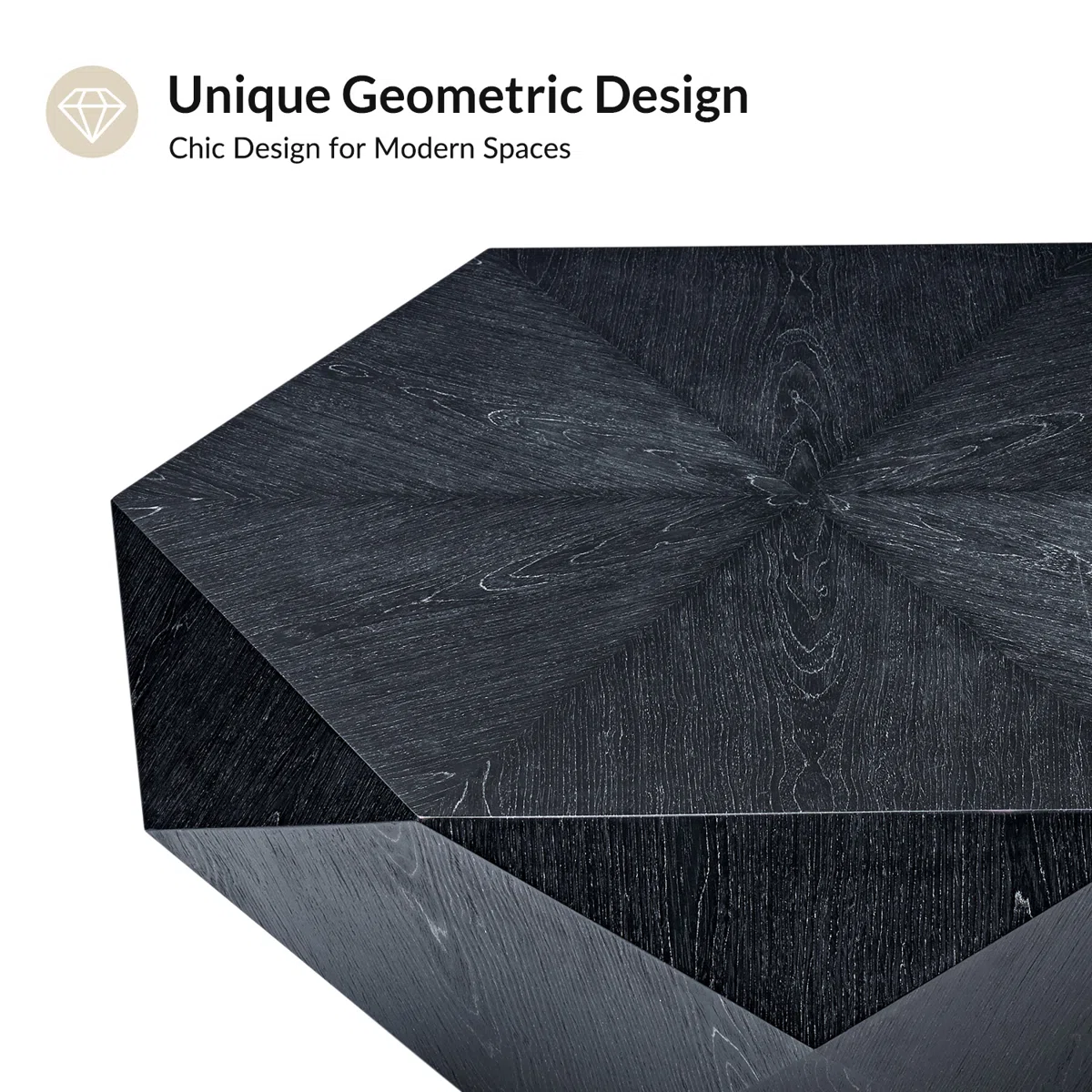 nikolaus modern geometric hexagonal coffee table
