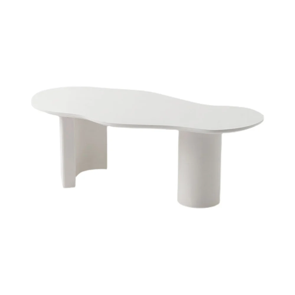 Nimbus Japandi cloud-shaped coffee table in white finish