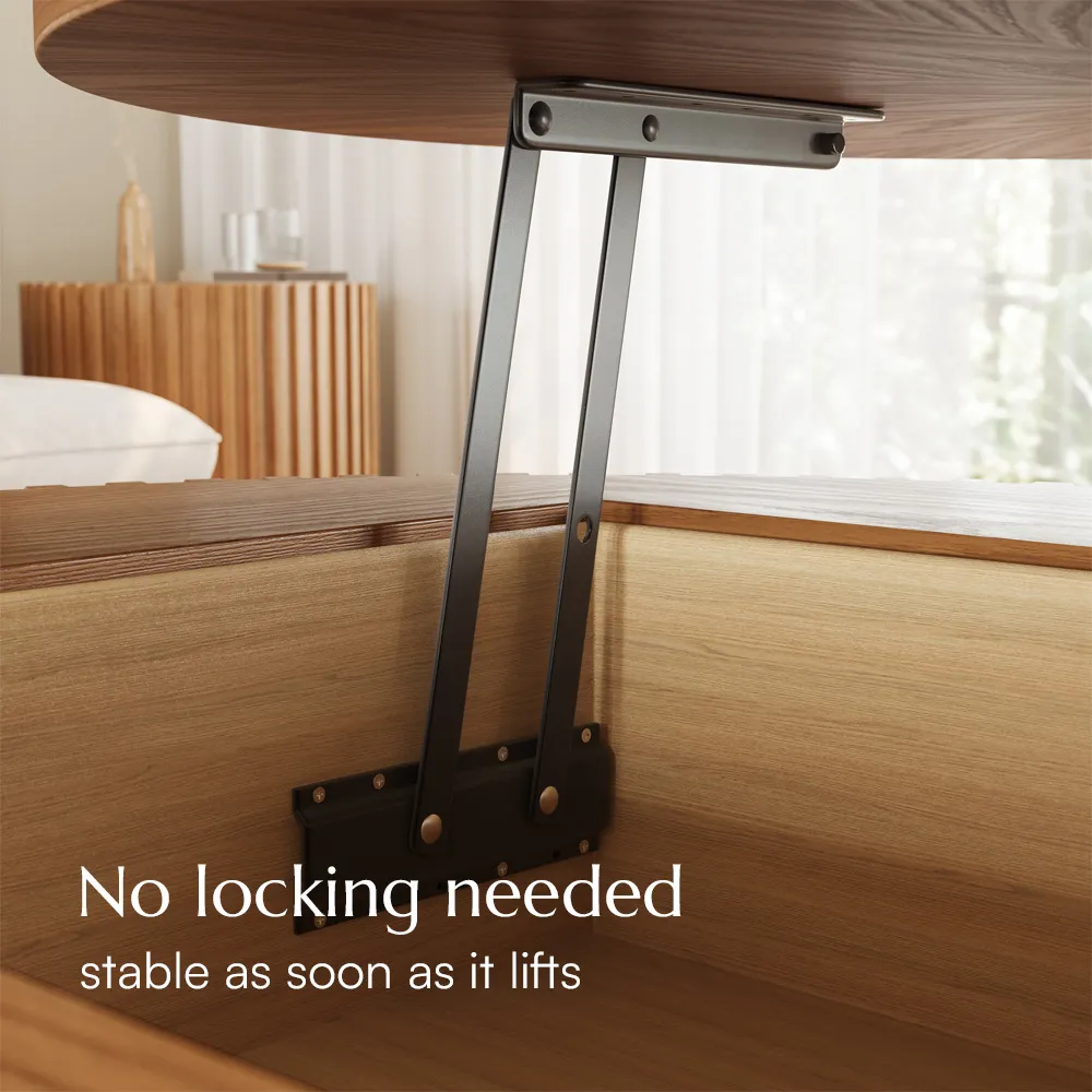 silva walnut round lifting top coffee table 80cm