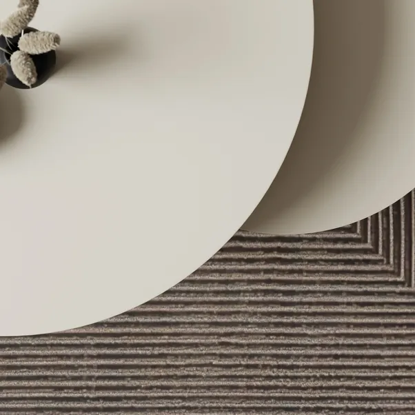 set of two nesting coffee tables with wood effect finish