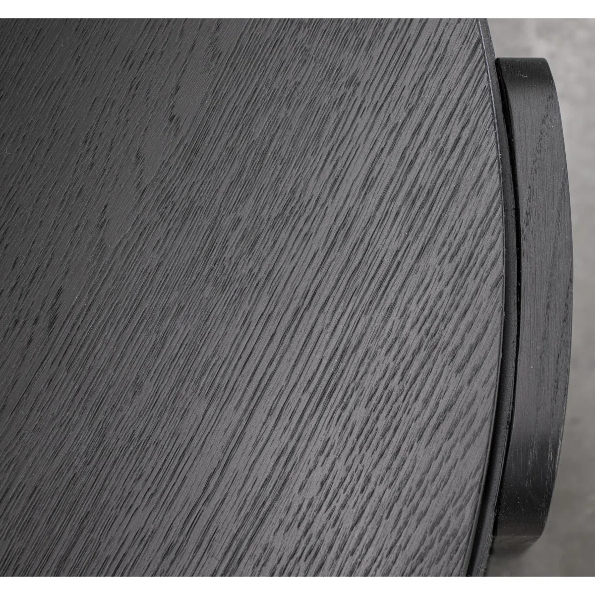 Liora Midnight Oak Lift-Top Coffee Table with round top, hidden storage, lower shelf, straight legs, and removable casters