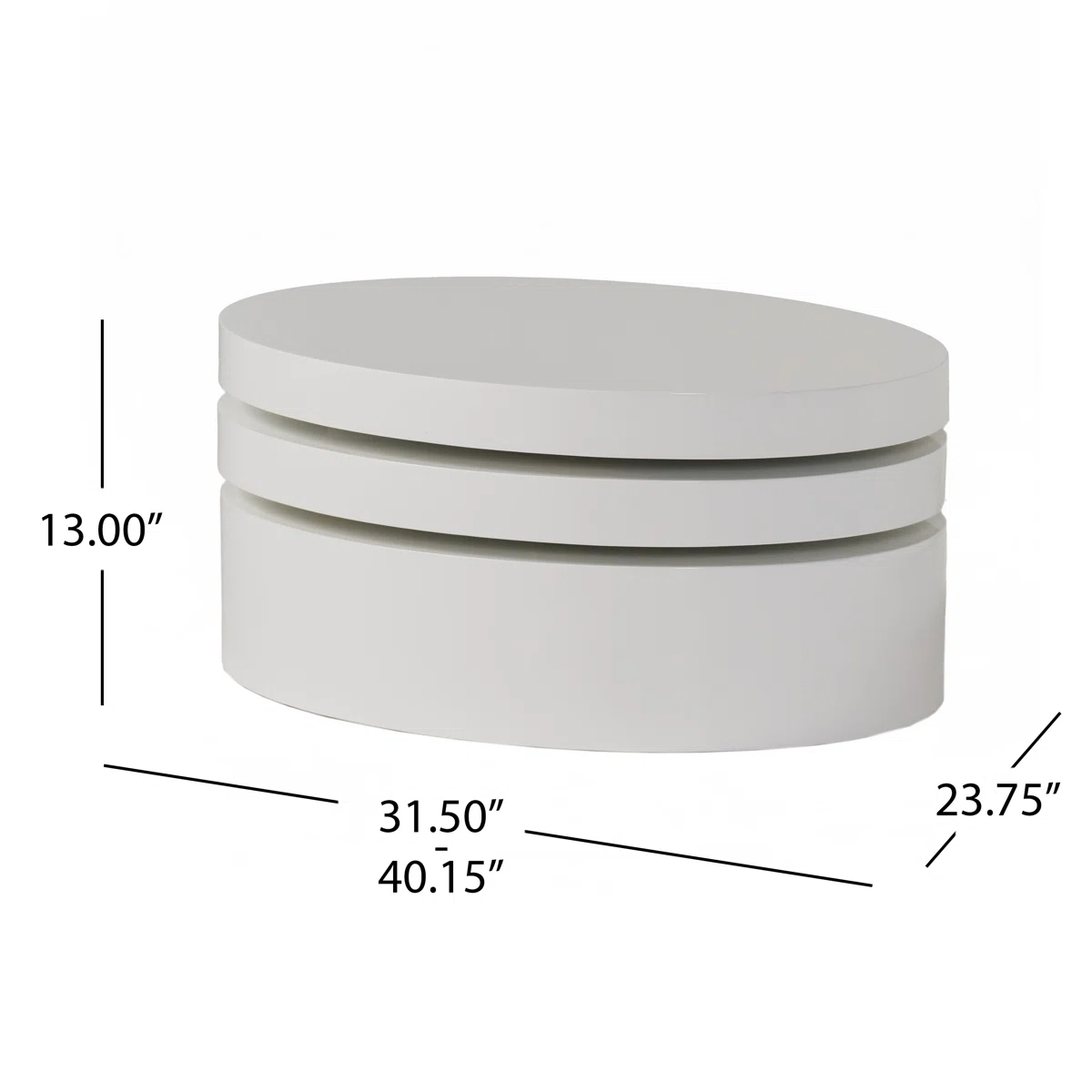 The Orbit Rotating Coffee Table brings retro charm and modern versatility to your home.