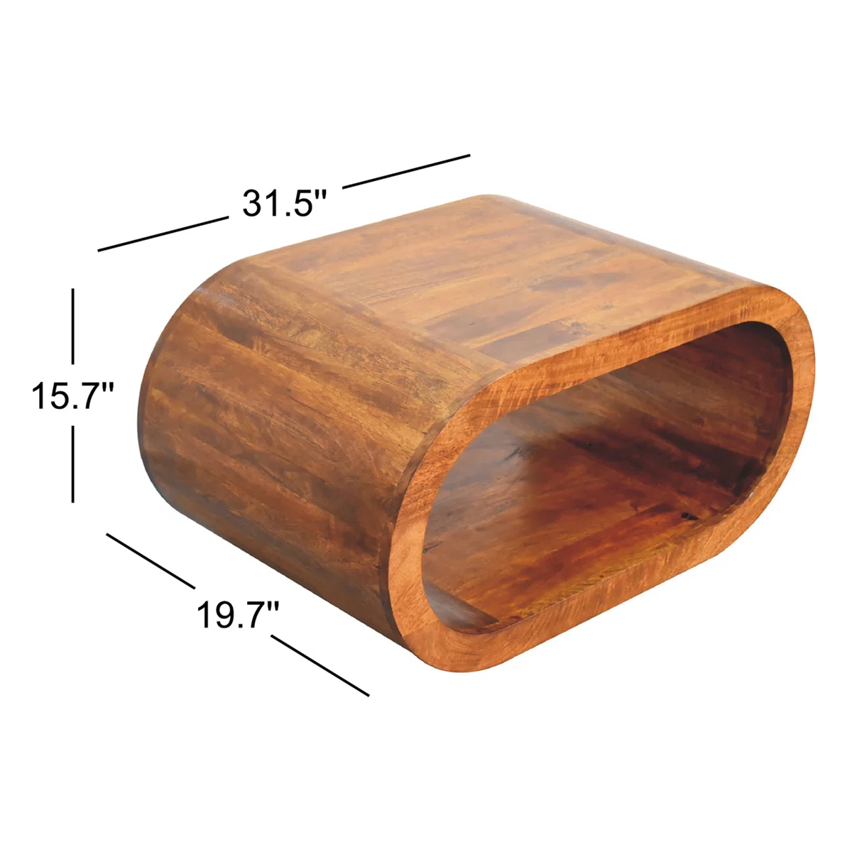 The Rustora 80 cm solid Wood Coffee Table blends rustic charm with practical design. Crafted with a solid wood veneer over a durable engineered frame, it showcases natural knots and grain variations for an authentic look.