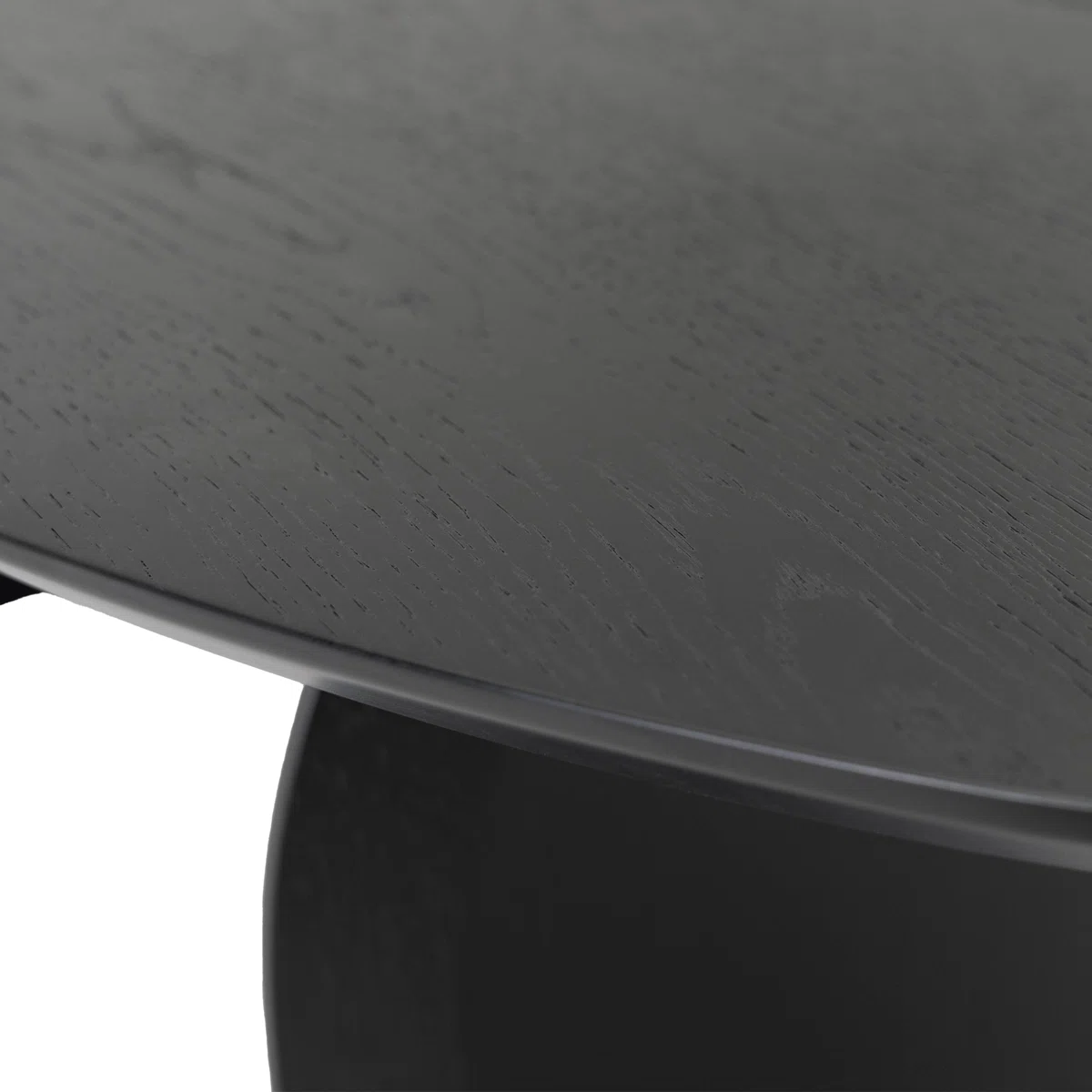 Solara Mid-Century Coffee Table with free-form ash veneer top and curved wooden legs, modern rustic design for living room