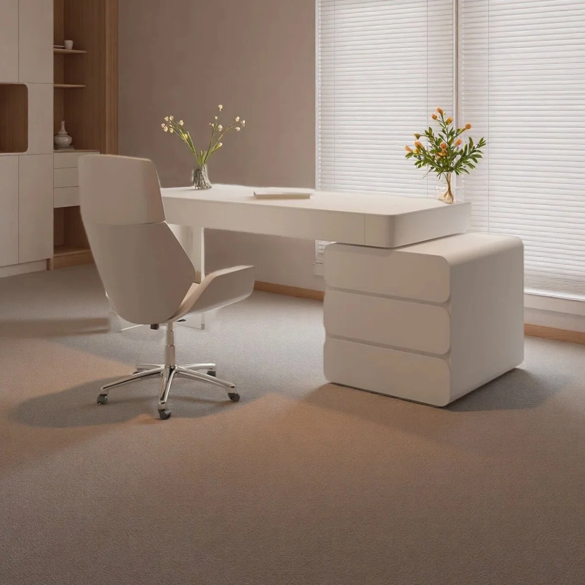 Aurea Modern Office Desk with granite top
