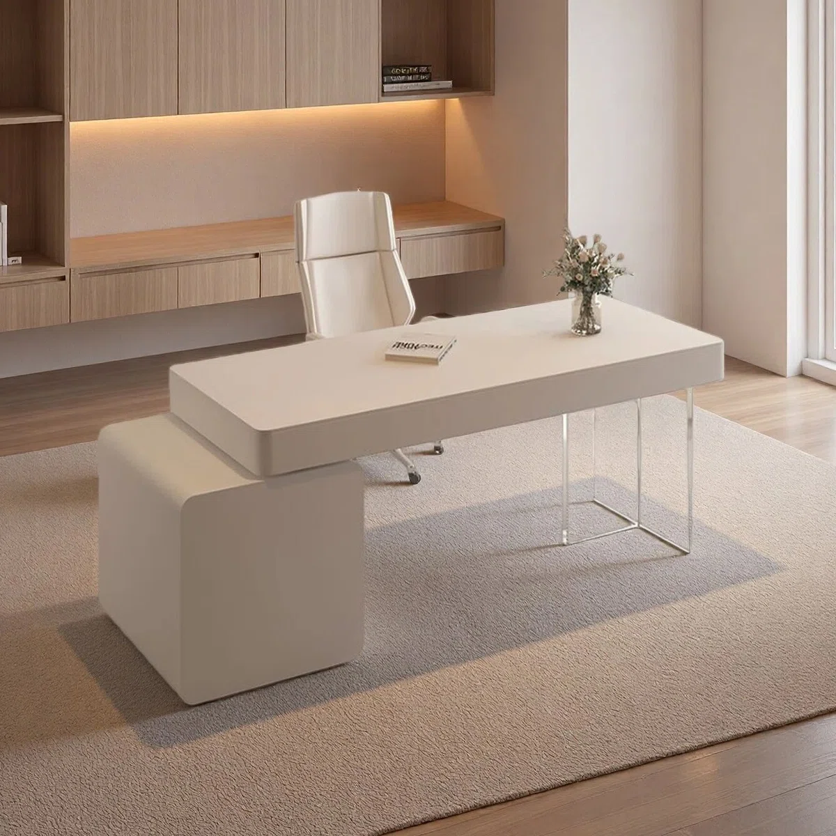 Aurea Modern Office Desk with granite top