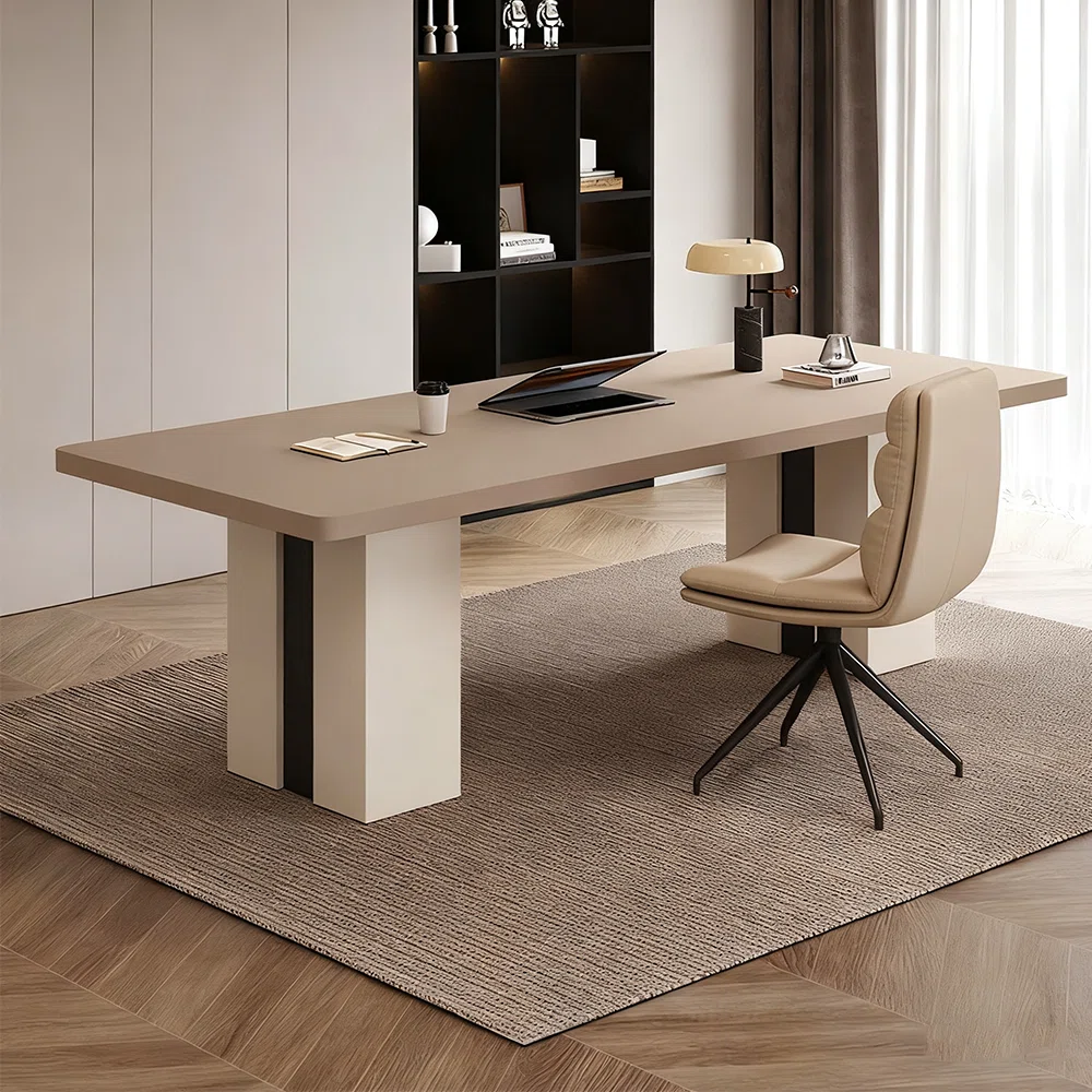 Nordica Minimalist Writing Desk with sintered stone top