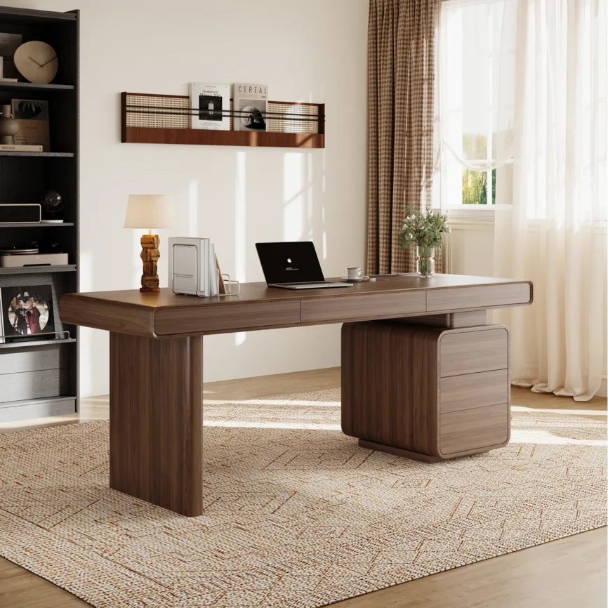 The Zenith Minimalist PowerDesk is designed to transform your home office into a sanctuary of productivity and calm